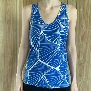 Seashell Pattern V-Neck Tank Top